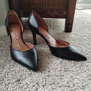 Calvin Klein Black Pointed Toe D'Orsay Pumps
